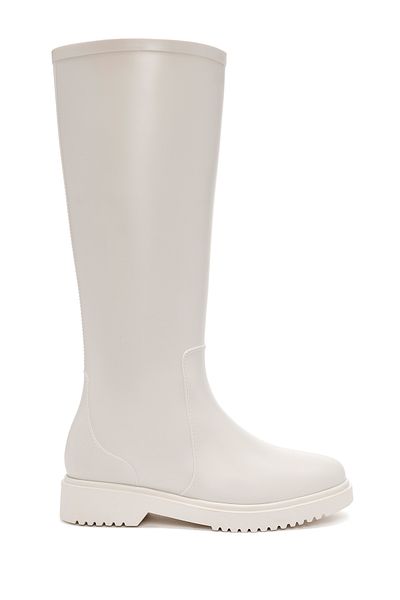 Derimod Cream Colored Women's Rain Boots - 24Wfe4752Pv