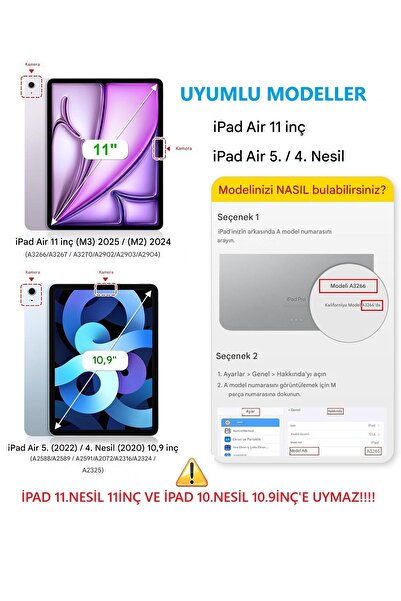 UnDePlus ابل ايباد اير 11th M2/M3 4/5. لوحة مفاتيح نووية لاسلكية تركية