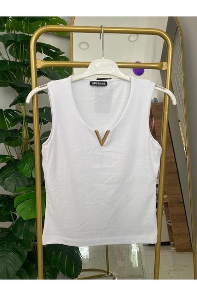 Anka V yaka kolsuz tshirt