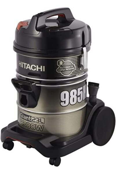 HITACHI Barrel Vacuum Cleaner , 23 Liter, 2300 Watt , Black/Gold - CV-985HCSS220CGB