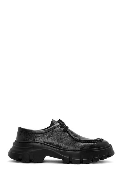Derimod Men's casual Leather Shoes - Black, Lace-up, 24WFD6318FT