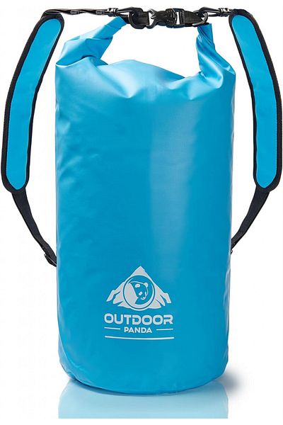 Outdoor Panda Rucsac impermeabil Panda, poliester/PVC, albastru, 2 L, 28 x 12 x 12 cm