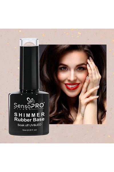 SensoPRO Milano Bază de cauciuc strălucitor SensoPRO Milano - #25 Vanilie franceză, 10ml