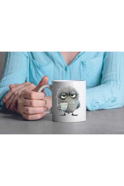 Kitaplı Hediye Ceramic Coffee Cup as a Gift for a Grumpy Friend