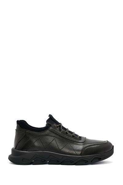 Derimod Green Nubuck Leather Men's Casual Shoes - Lace-Up, 24Wfd6744V3