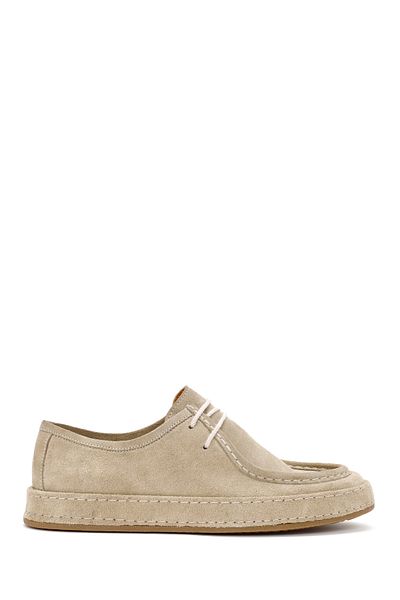 Derimod Men's Suede Leather Mink Casual Shoes - Lace-up, 24wfd 654110