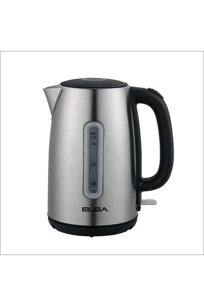 ELBA - 1.7L Stainless Steel Electric Kettle - Water Level Indicator - Auto Shutoff - Italian Technology