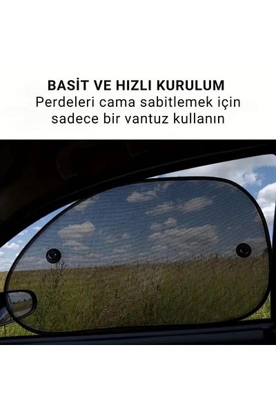 coofbe 2Pcs Car Side Window Sunshade Fly Screen with Uv Protection 65X38Cm Car Side Window Sunshade Car Curtain