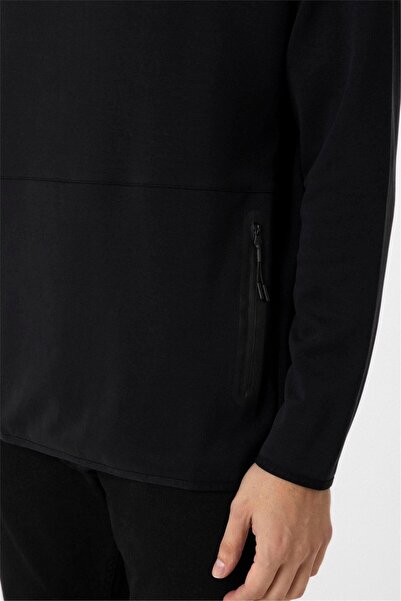 SÜVARİ Black Regular Plain Half Turtleneck Knitwear