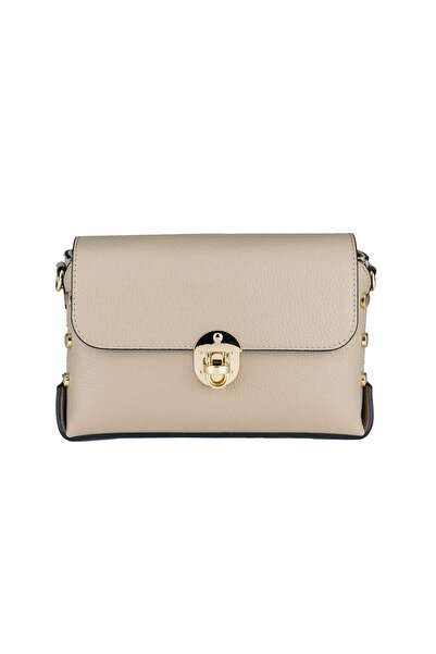 TORO NERO Geantă de damă din piele naturală taupe Rosa