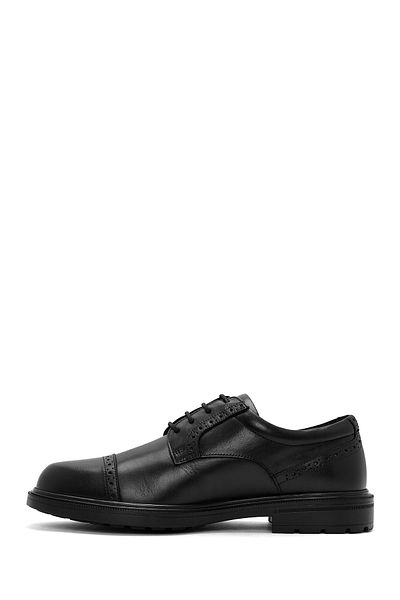 Derimod Men's Black Laced Leather Classic Shoes 24Wfd 710618