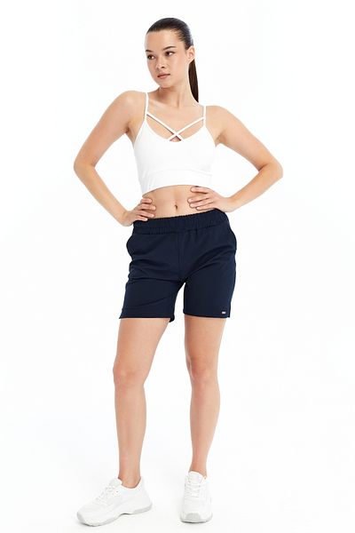 AXXEL Pantaloni scurți din Lycra țesute de vară bleumarin pentru femei-s2226