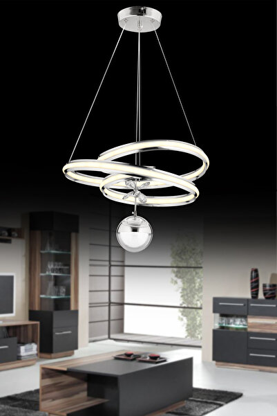 SEBA AYDINLATMA PERA KAOS KROM KÜRE LED Kumandalı (Beyaz, Sarı, Gün Işığı) Sa...