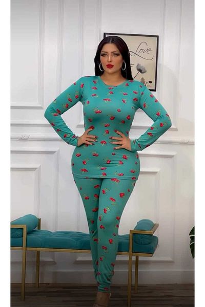 ماركة غير محددة Cherry cotton pajama set, sizes from 50 to 90 kg