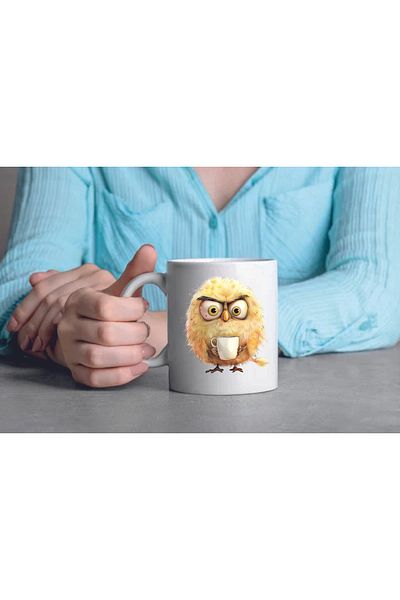 Kitaplı Hediye Ceramic Coffee Cup as a Gift for a Grumpy Friend
