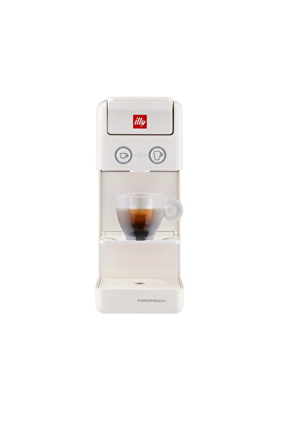 illy Y3.3 Single Serve Espresso and Coffee Capsule Machine - White