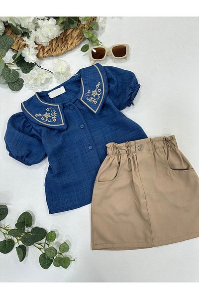 ChibuumKids Costum cu fustă pentru fete