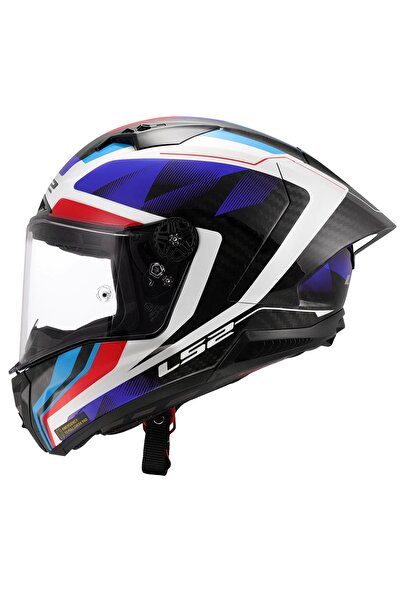 LS2 THUNDER KARBON GP AERO RAUTE MAVİ-KIRMIZI KASK