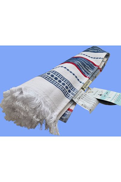 Madame Coco Πετσέτα θαλάσσης Raphael - Navy Blue/White 100% Cotton 70 x 150 cm
