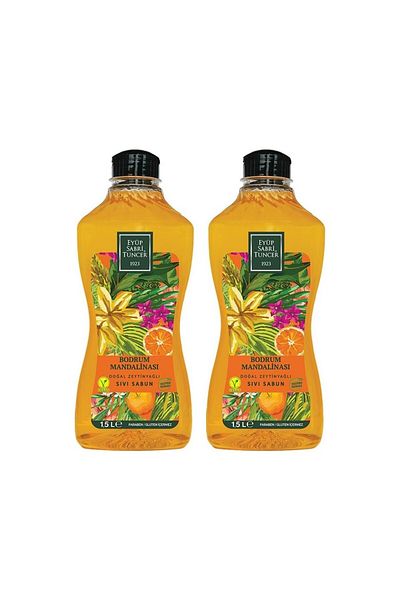 Eyüp Sabri Tuncer Bodrum Tangerine 1.5 Lt Liquid Soap X 2 Pieces