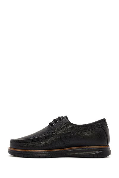 Derimod Men's Black Lace-Up Leather Casual Shoes 24Wfd7107Ft