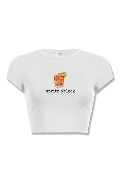 Trendiz Γυναικείο Spiritz o Clock Crop White