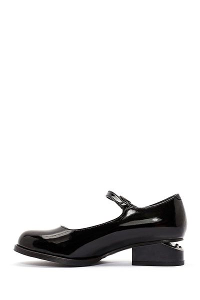 Derimod Women's Black Patent Leather Mary Jane Shoes 24Wfe 401216
