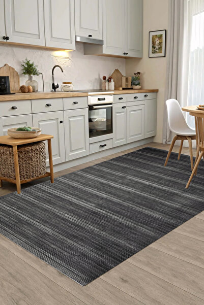 Dally Home DİJİTAL BASKILI DEKORATİF Makinede Yıkanabilir Kaymaz Taban Leke T...