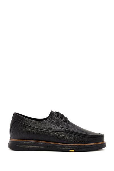 Derimod Men's Black Lace-Up Leather Casual Shoes 24Wfd7107Ft