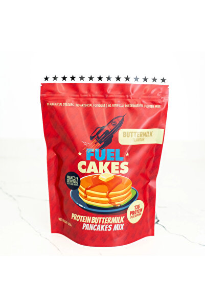 Fuel Cakes مزيج فطائر البروتين | بنكهة اللبن الرائب | خالي من الغلوتين | 9 حص...