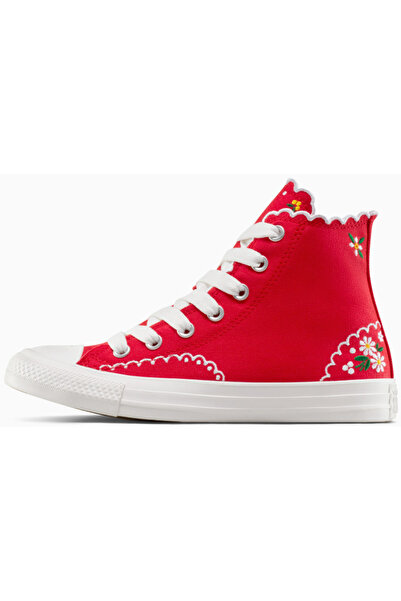 Converse Tenisky Converse Chuck Taylor All Star Embroidered Flowers High Top, červené, unisex