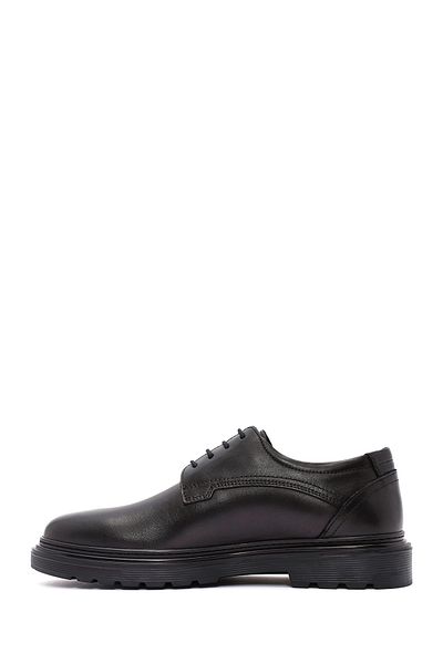 Derimod Men's Black Laced Leather Casual Shoes 24Wfd 677018