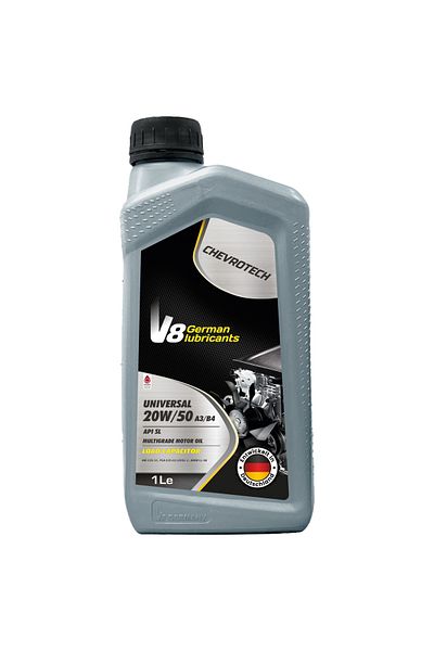 SAMER V8 Universal 20W-50 A3/B4 Multigrade Motor Oil – 1L | API SL | German High-Load Protection
