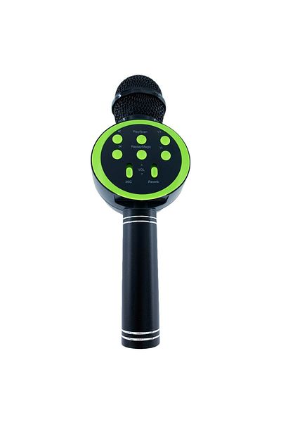 MACVI Microfon Karaoke Wireless Macvi® cu Boxa si Bluetooth V11, Portabil, Baterie Integrata, Verde