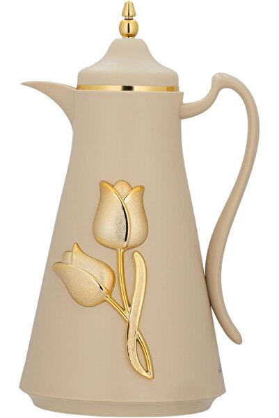 ALSAIF Deva Coffee And Tea Vaccum Flask In Beige / Leak-proof And Keeps Drinks Hot 1 Liter