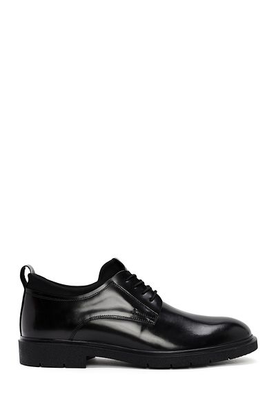 Derimod Black Leather Men's Casual Shoes - Lace-up, 24WFD 750122