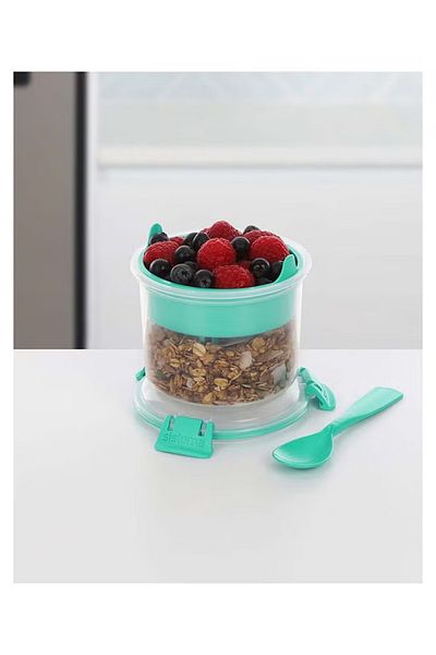 Sistema Breakfast Bowl To Go 530ML Green Clip Green