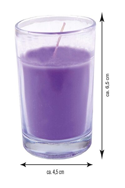 SINNLIG شمعة معطرة في زجاج بنفسجي 9 سم