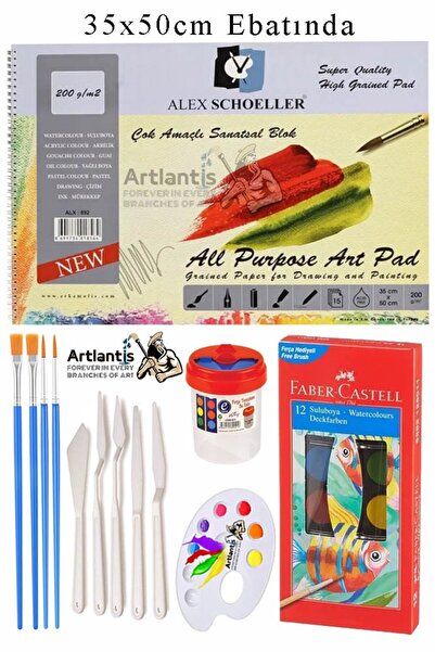 Artlantis Bloc artistic multifuncțional Alex Schoeller 35x50 200 gr 15 coli F...