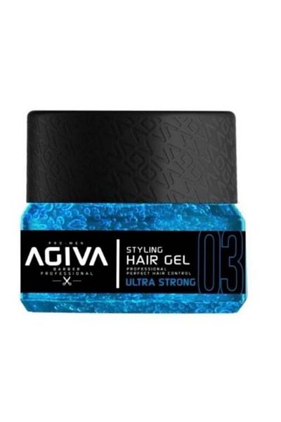 Agiva Gel for Hair Styling, Extra Strong, Blue Color, Agiva, 200 ml