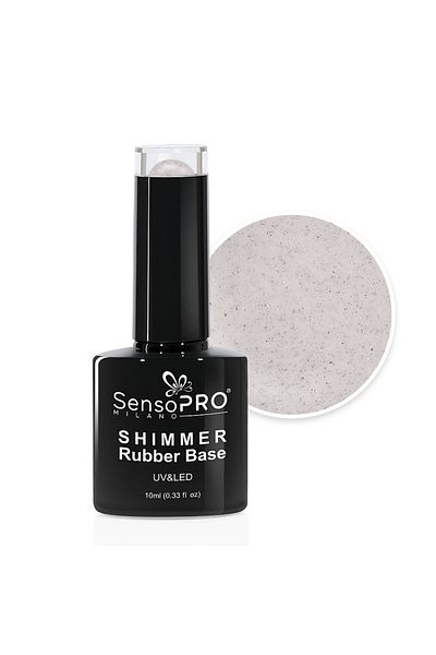 SensoPRO Milano Bază de cauciuc strălucitoare SensoPRO Milano - #32 Fabulous Nude, 10ml