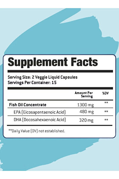 OptiTect Omega 3 Fish Oil, 30 Vegan Liquid Capsules, 1300 Mg