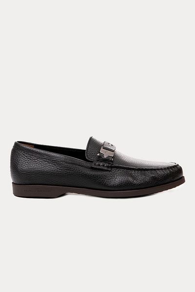 Fratelli Rossetti Leather Loafer Shoes - Metal Buckle