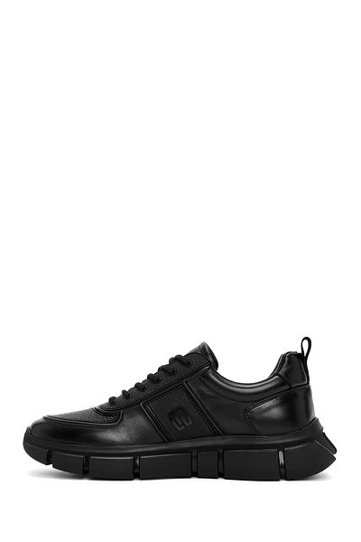 Derimod Black Leather Men's Casual Shoes - Lace-Up, 24Wfd 694914