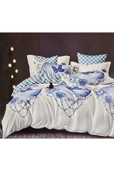 Kotonia Home Finet Gros Bed Linen, Xxl - Floral Pattern, 6 Pieces, Talo, 11