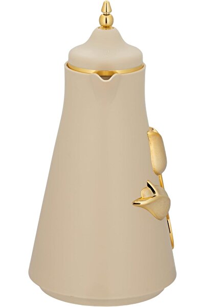 ALSAIF Deva Coffee And Tea Vaccum Flask In Beige / Leak-proof And Keeps Drinks Hot 1 Liter
