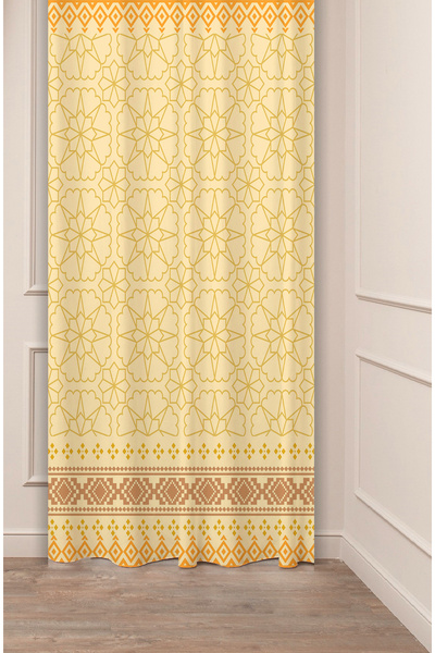 GREENDECOR Perdele de fundal modernă și elegantă, autentică, anatoliană, cu m...