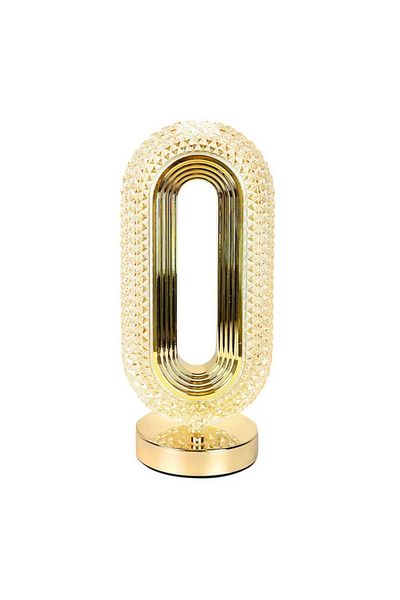 MACVI Lampa de masa Macvi® tip cristal eleganta, 3 culori, control touch, USB, acrilic modern
