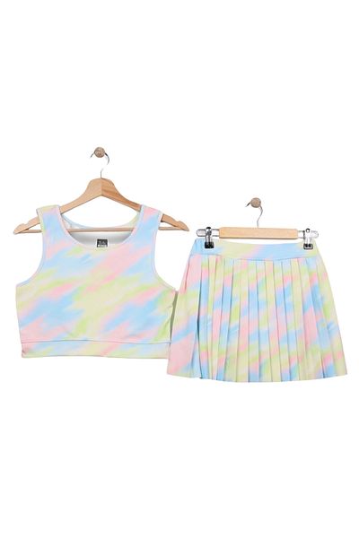 Minipodyum Pantaloni scurți pentru fete Fuste Costum sport din două piese