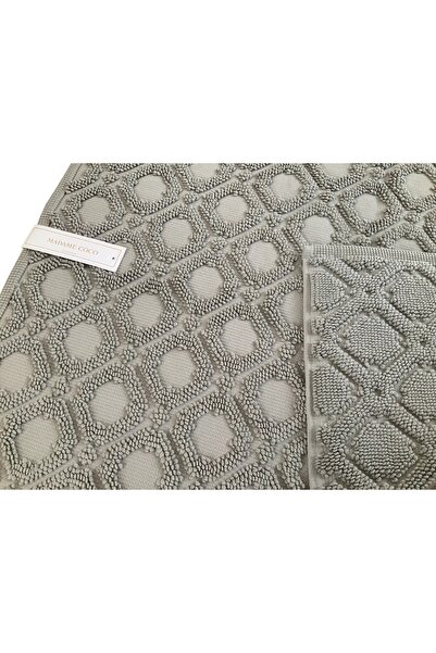 Madame Coco Sansone 100% бавовняний рушник для ніг - сірий 50 x 70 см